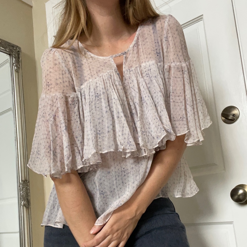 Rebecca Taylor Flowy Top Blouse